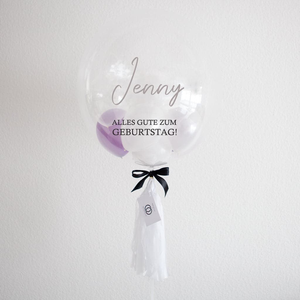 Violet Bloom Designer Ballon - BALLOONELLE