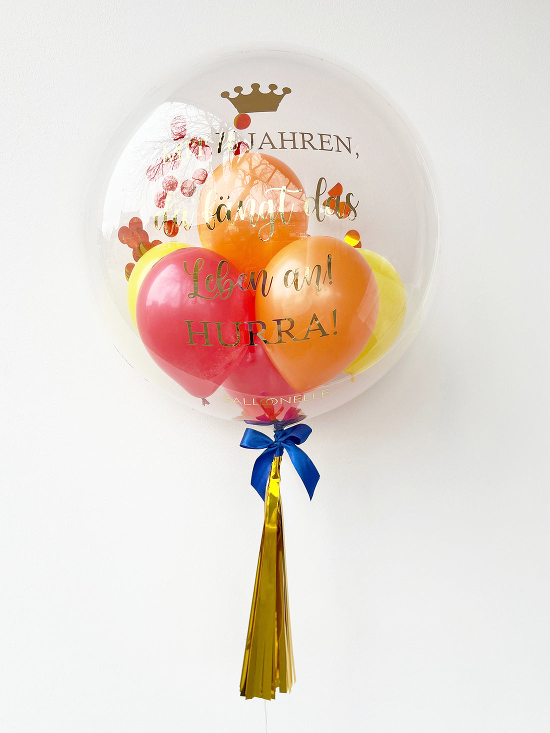 Hurra 76 Jahre Designer Ballon