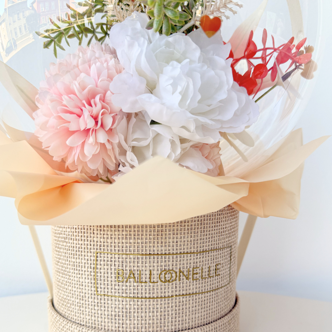 Ballon Flowerbox Vintage Personalisiert