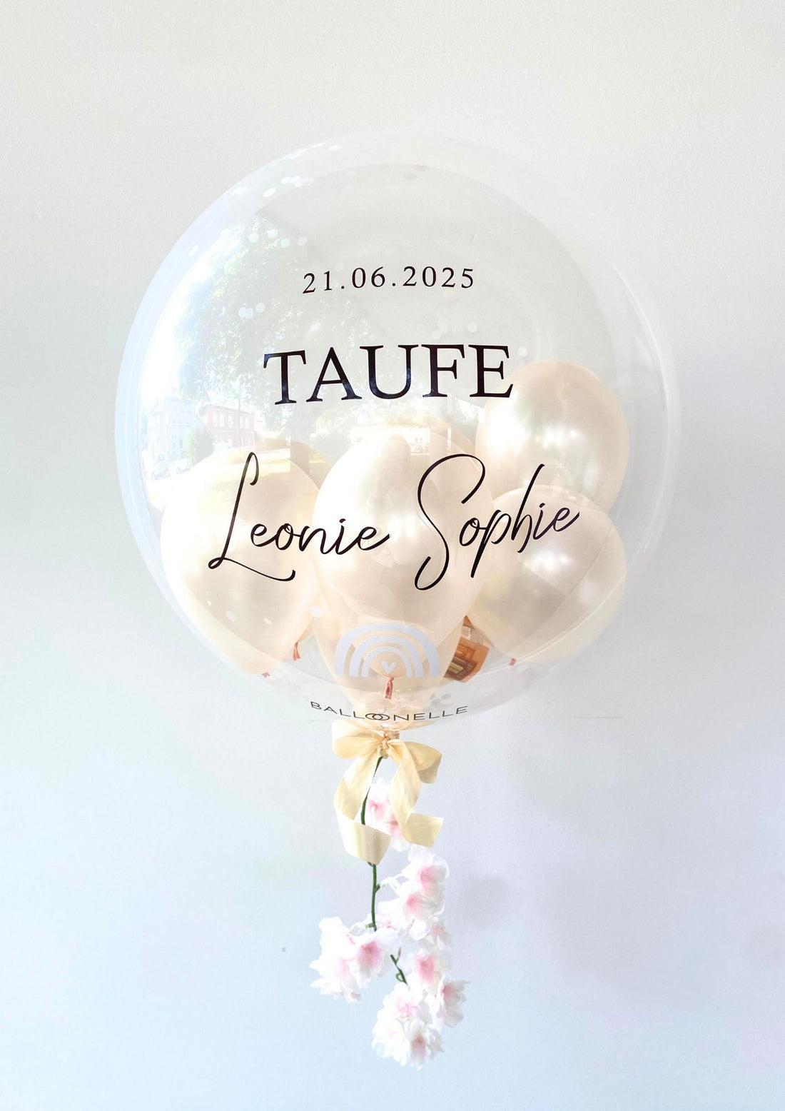 Taufe Blossom Designer Ballon