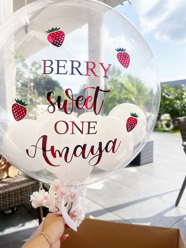 Berry sweet one Designer Ballon