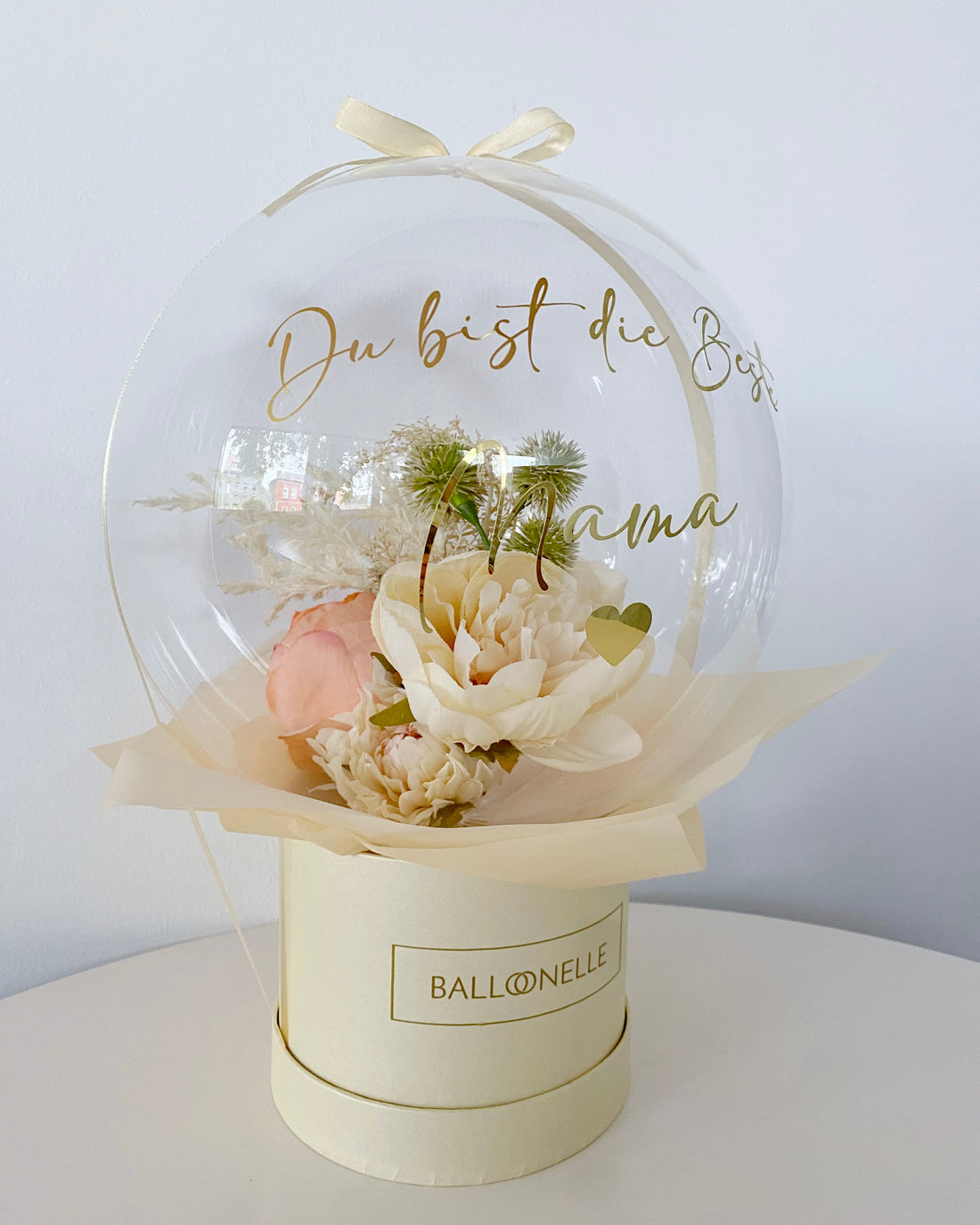 Vintage Ballon Flowerbox Personalisiert