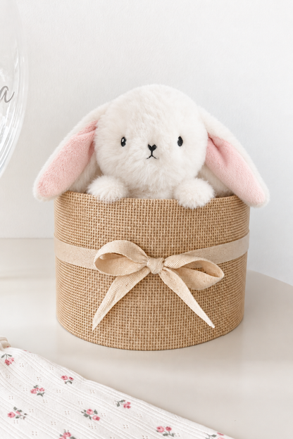 Ballon Baby-Geschenkset Personalisiert 7-teilig Hellbeige/Geblümt