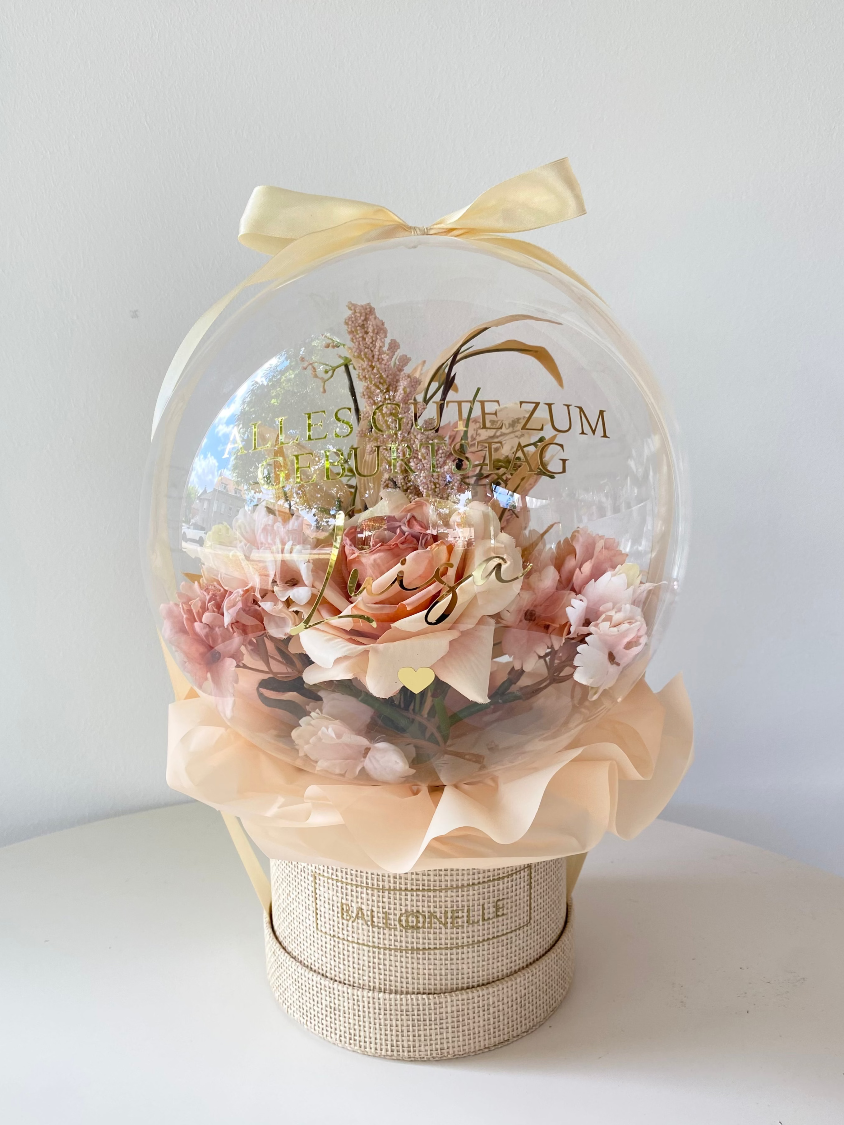Ballon Flowerbox Vintage Personalisiert