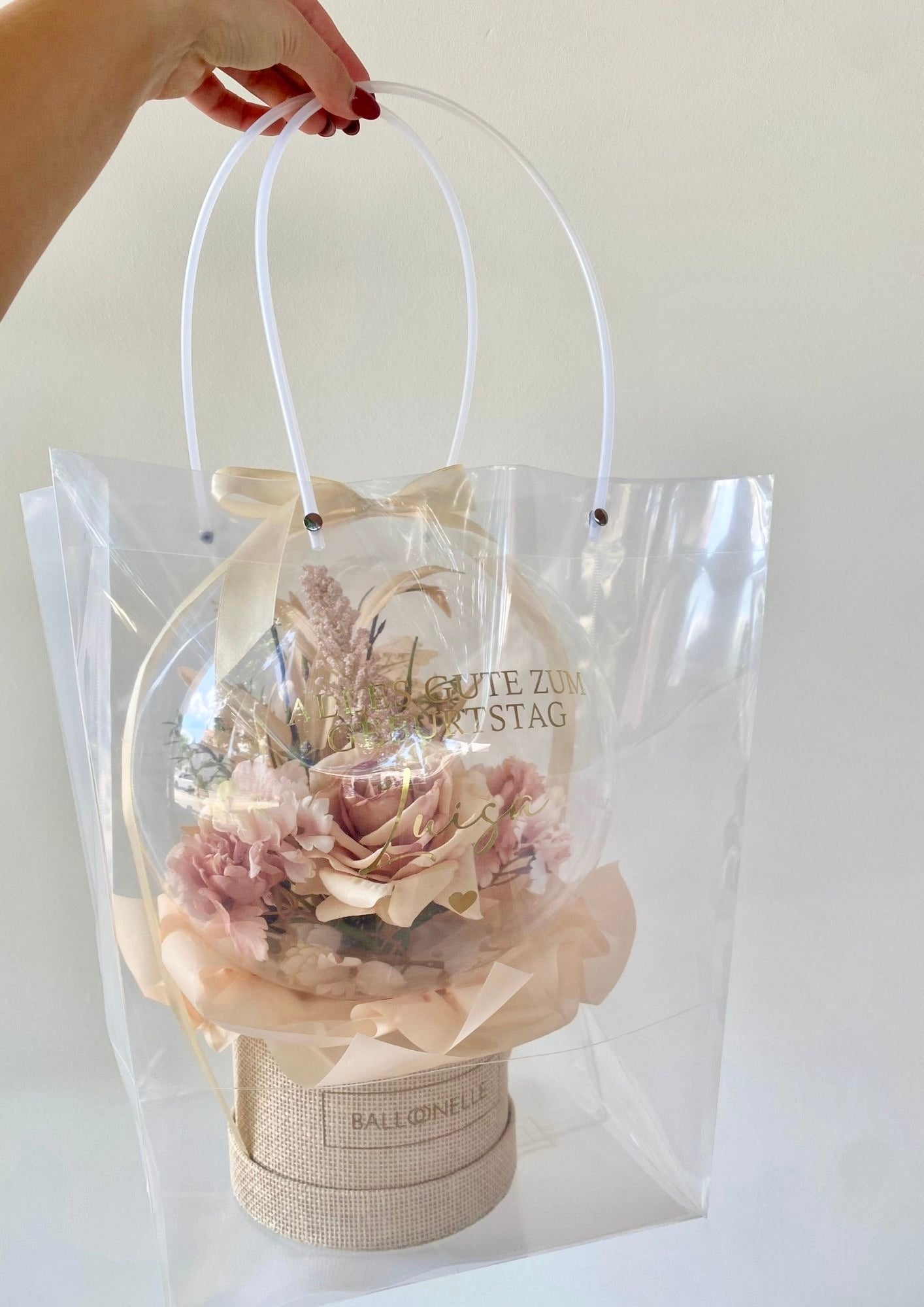 Geschenktüte Ballon Flowerbox