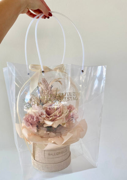 Geschenktüte Ballon Flowerbox