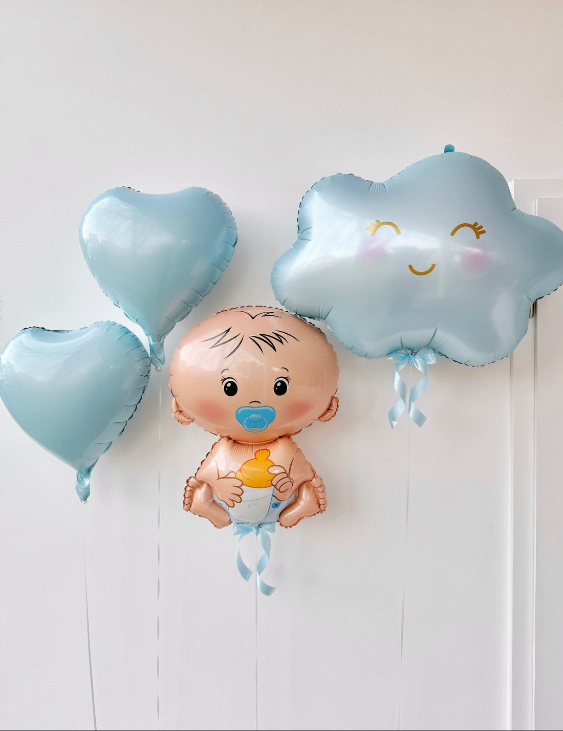 Folienballonset-pastelblau