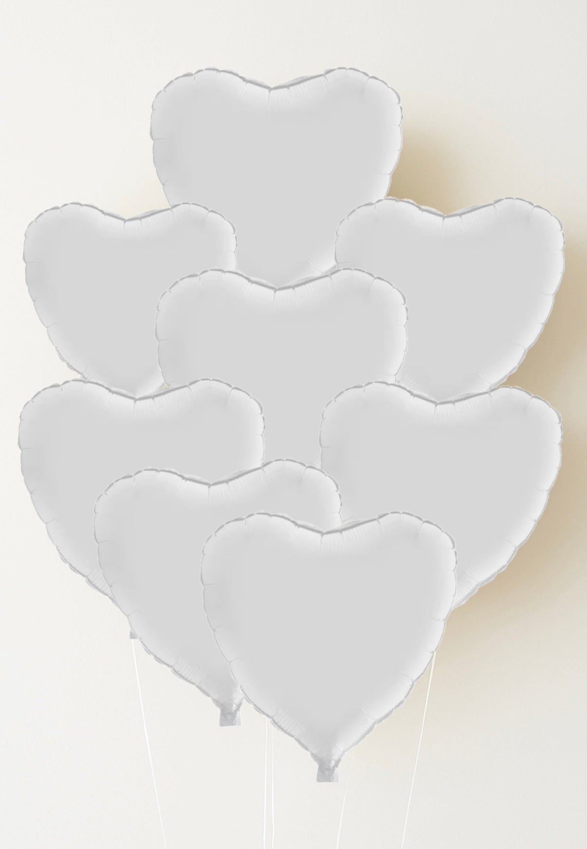 Folienherzballons-weiss