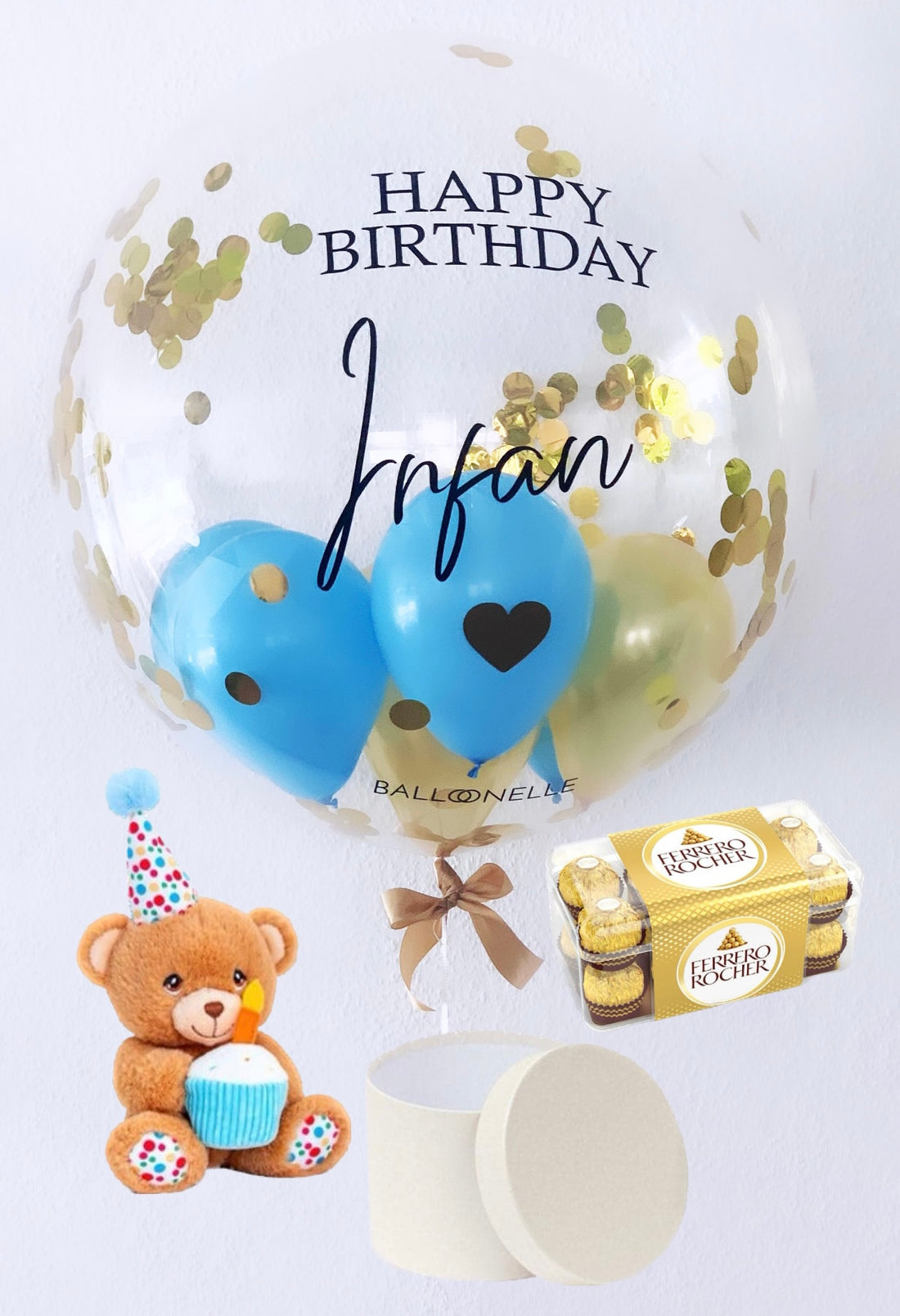 Geburtstag Ballon Geschenkset Personalisiert