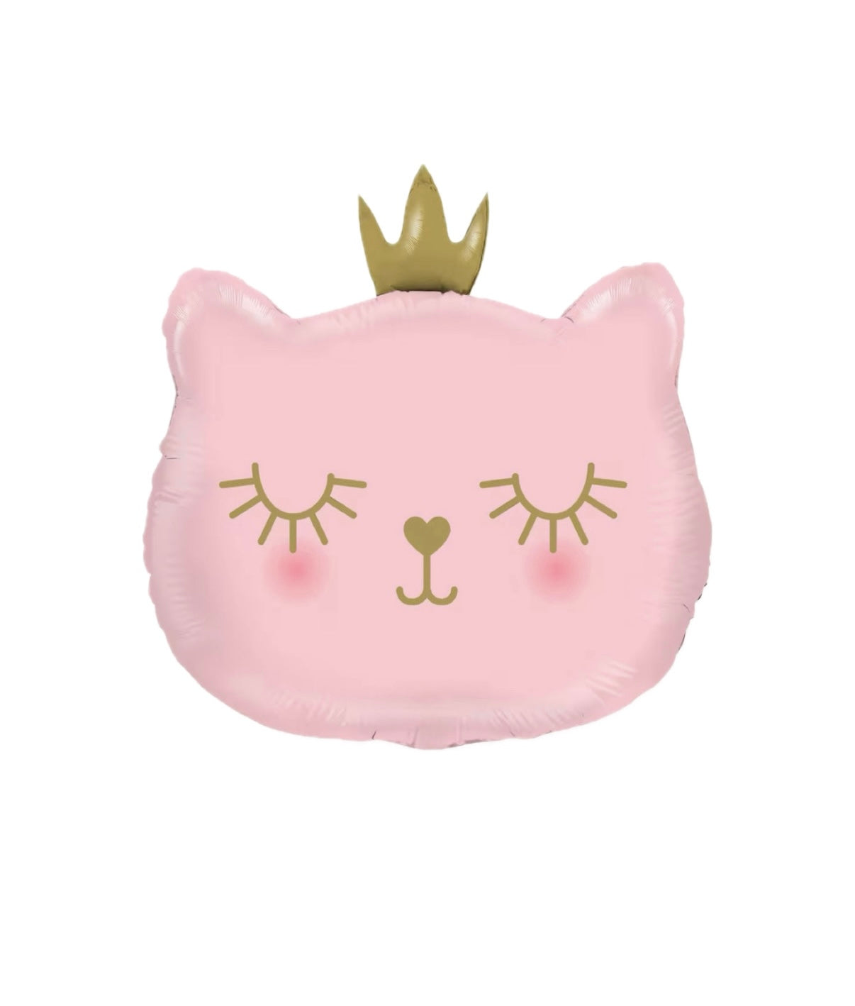 Cat Princess Folienballon Katze Rosa  (ca. 53 cm) - Mit Helium gefüllt