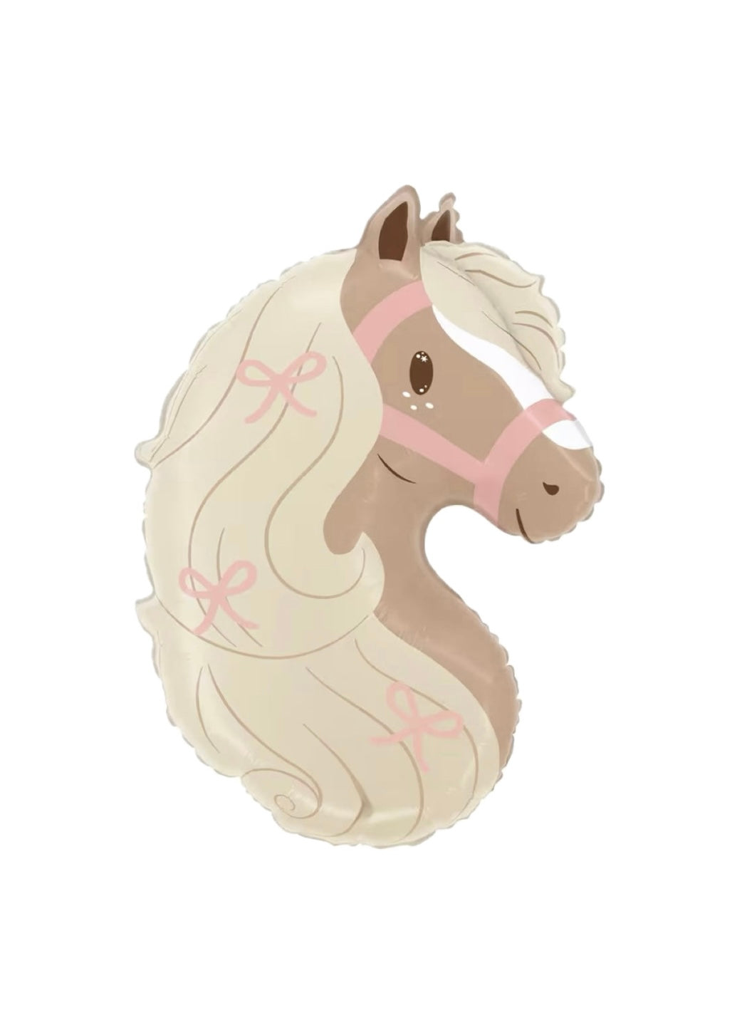 Pony Folienballon (ca. 58 cm) - Mit Helium gefüllt
