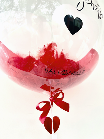 Red Gute Besserung Designer Ballon