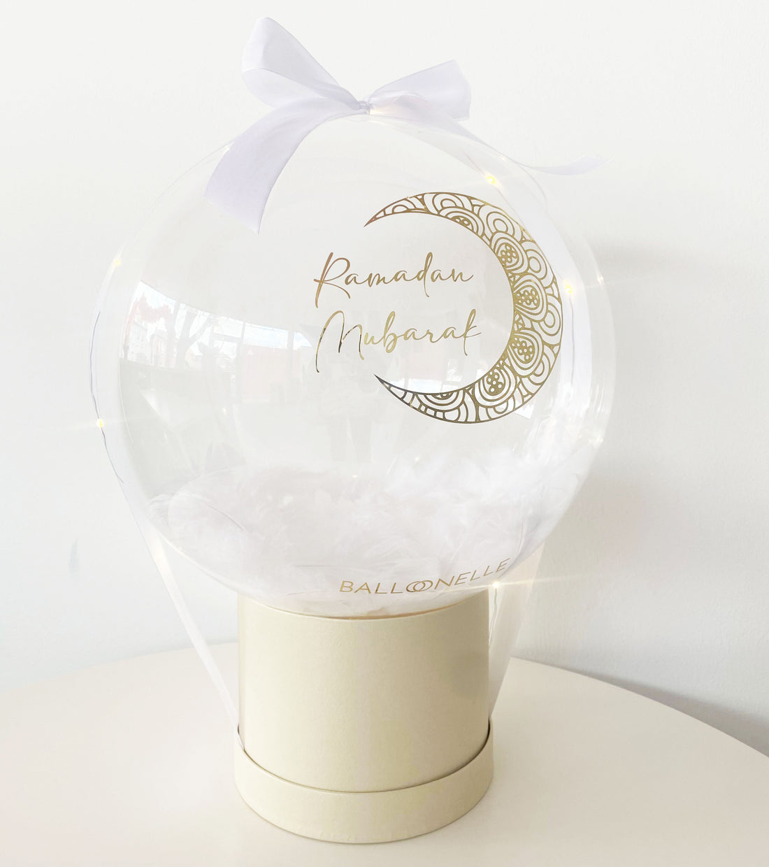 Personalisierter Ramadan Ballon mit Lichterkette