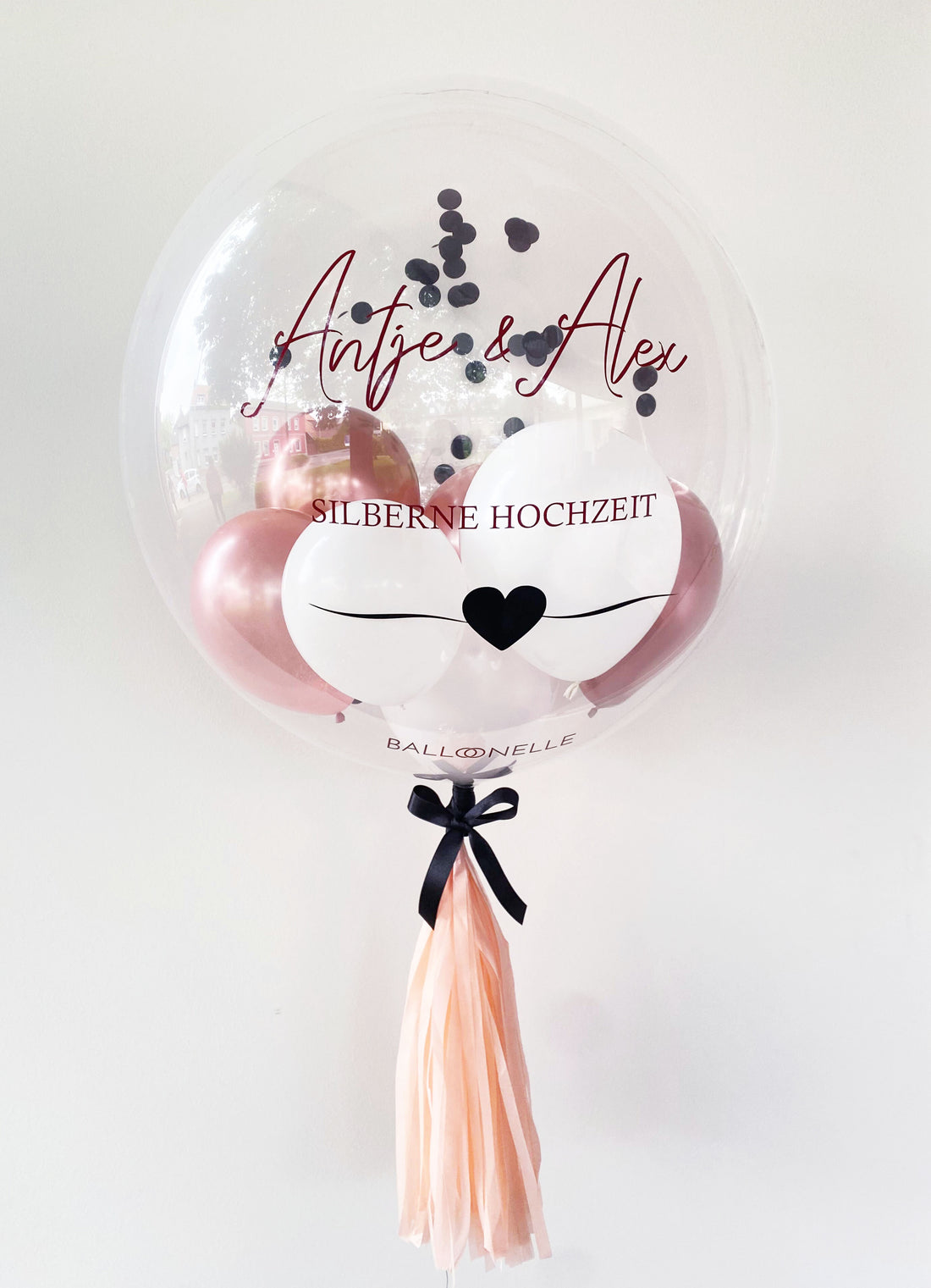 Silberne Hochzeit Designer Ballon
