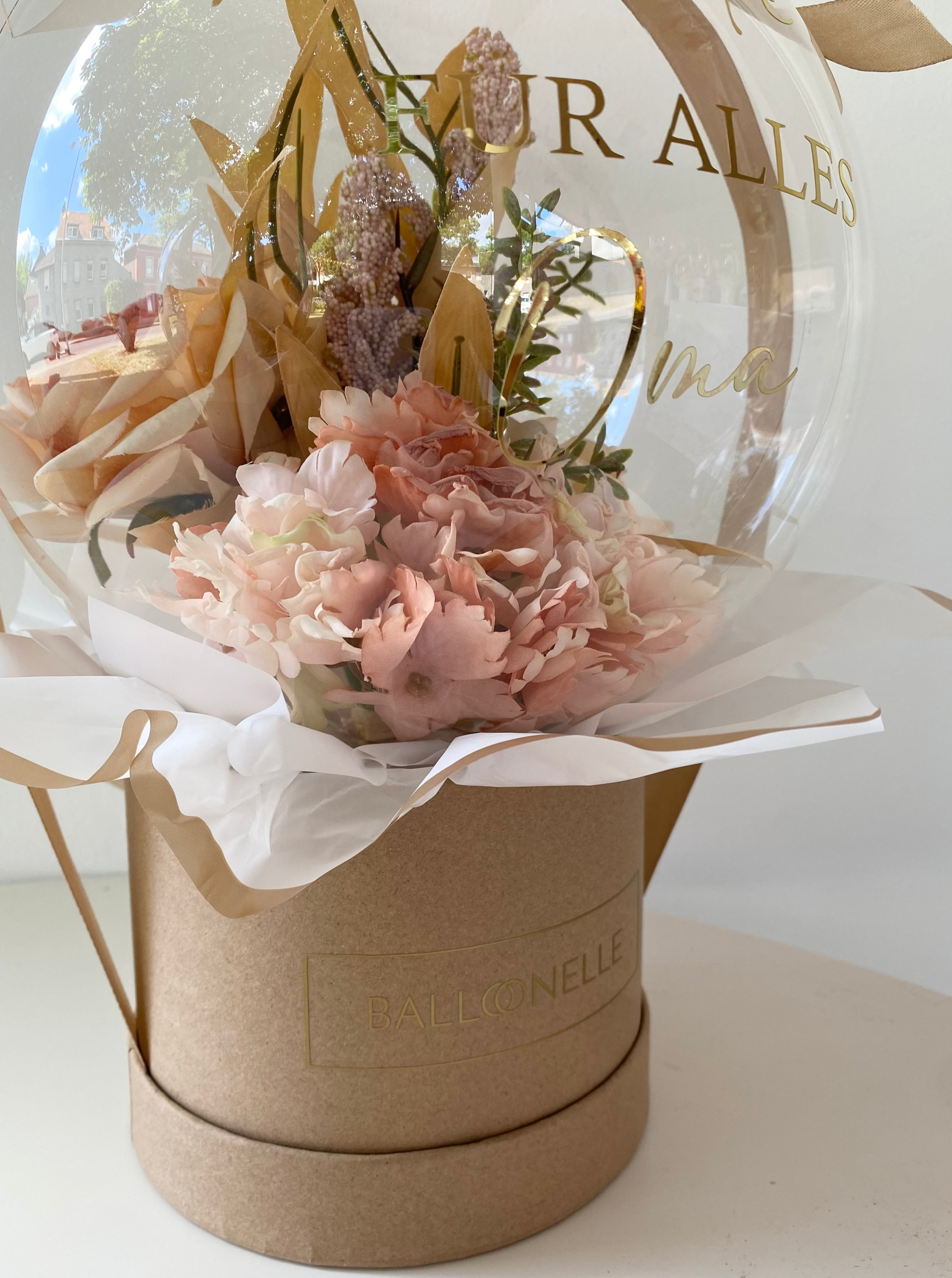 Ballon Flowerbox Vintage Personalisiert