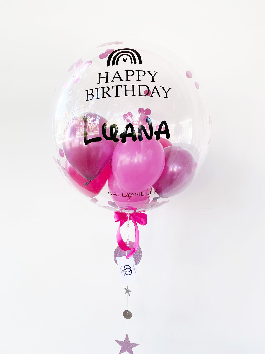Pink Happy Birthday Designer Ballon