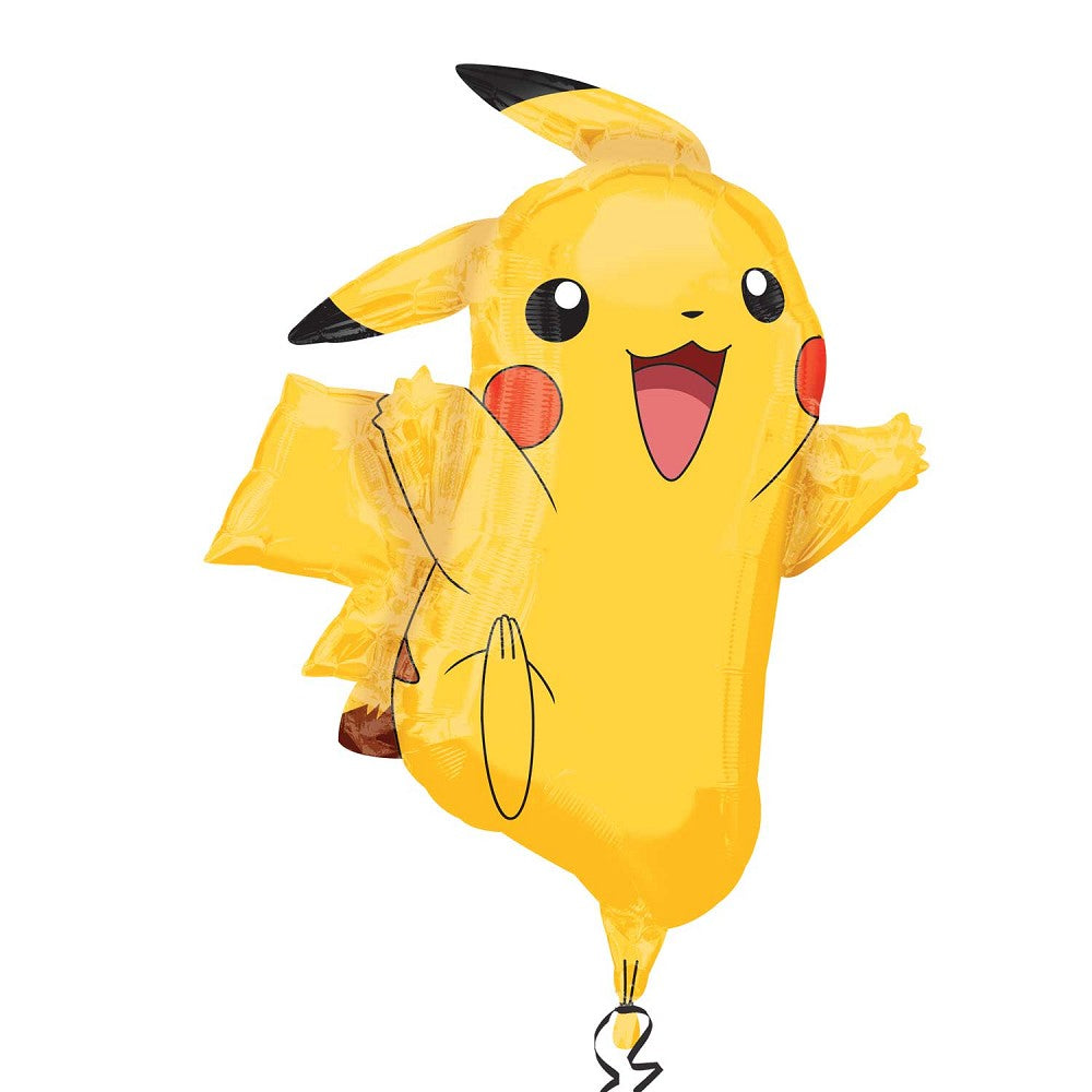 Pikachu Folienballon XXL (ca. 79 cm) - Mit Helium gefüllt