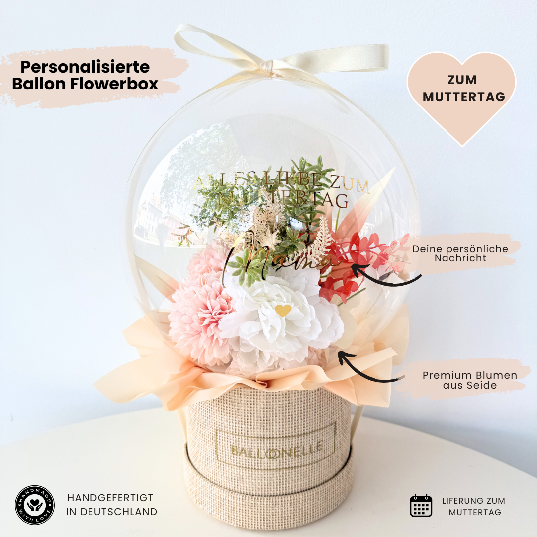 Ballon Flowerbox Vintage Personalisiert