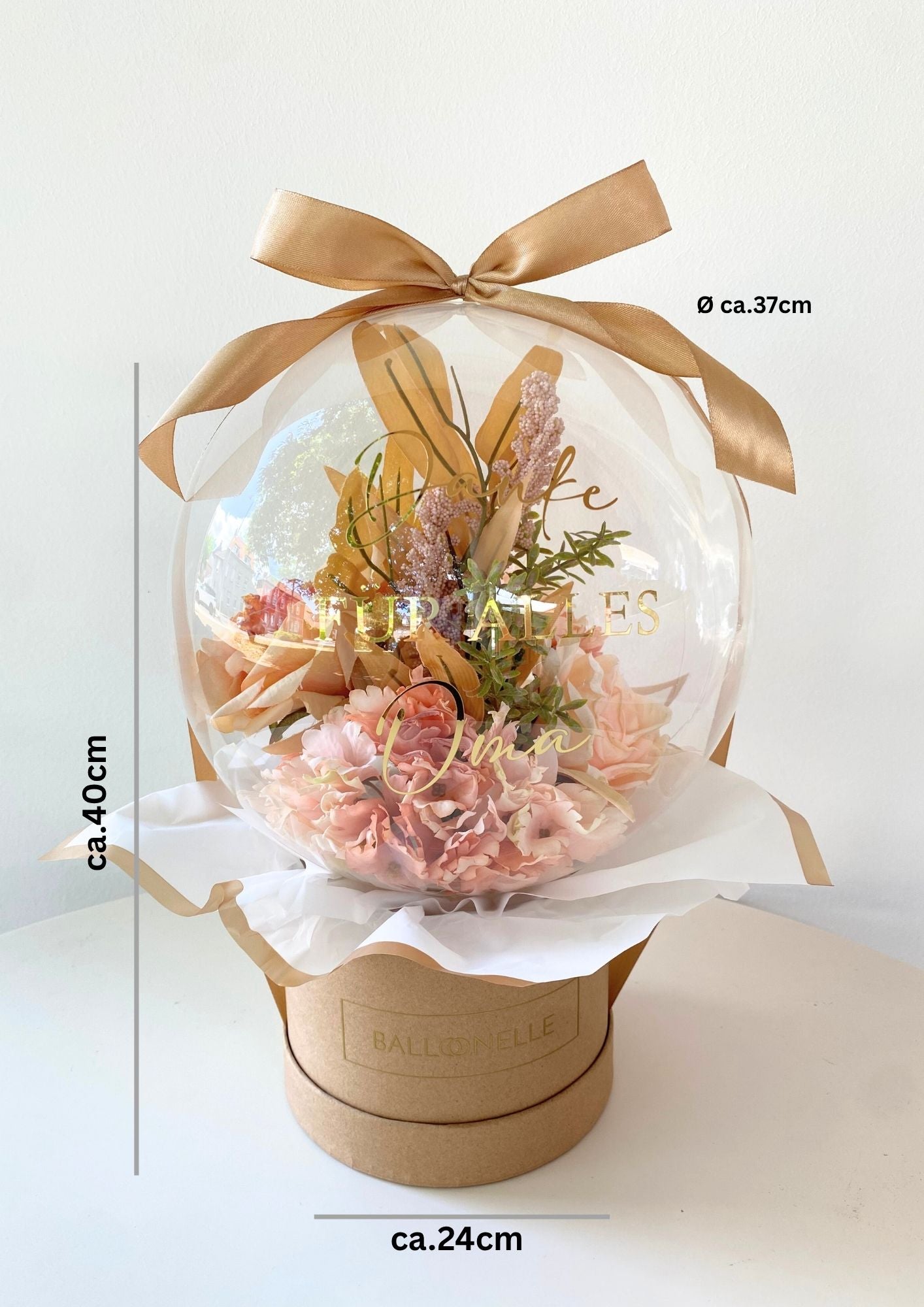Ballon Flowerbox Vintage Personalisiert