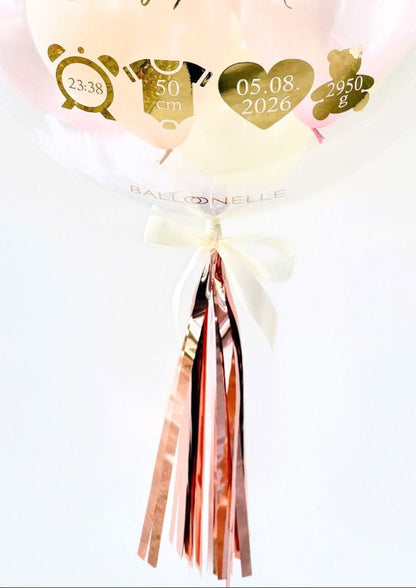 Golden Welcome to the World Baby Designer Ballon