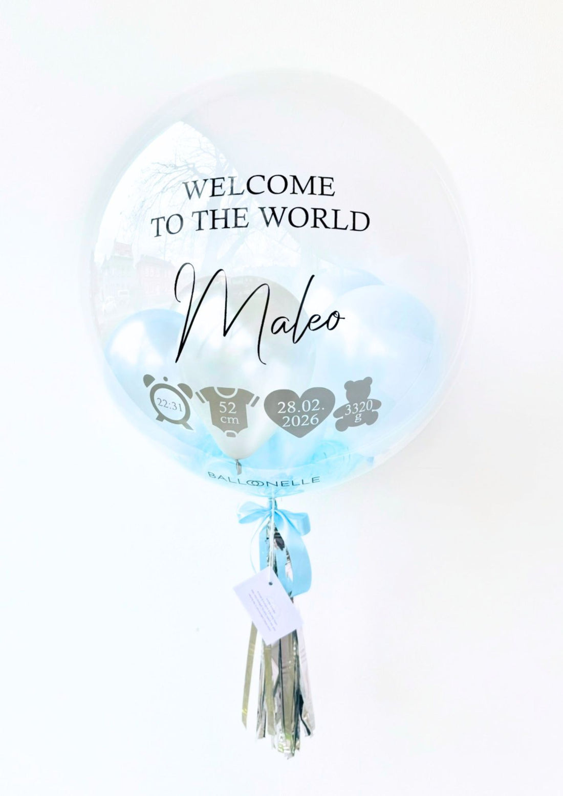 Welcome to the World Baby Boy Designer Ballon