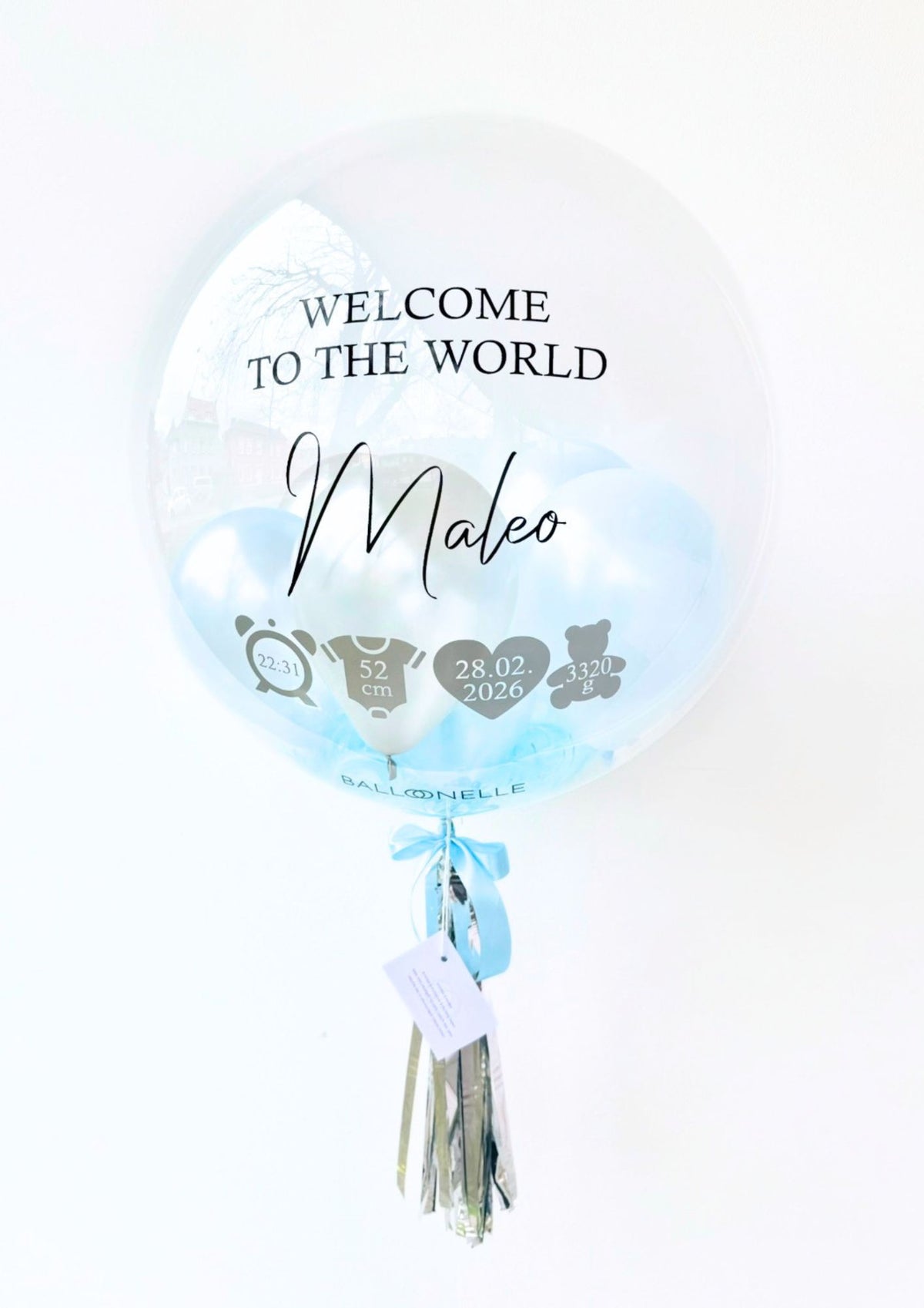 Welcome to the World Baby Boy Designer Ballon