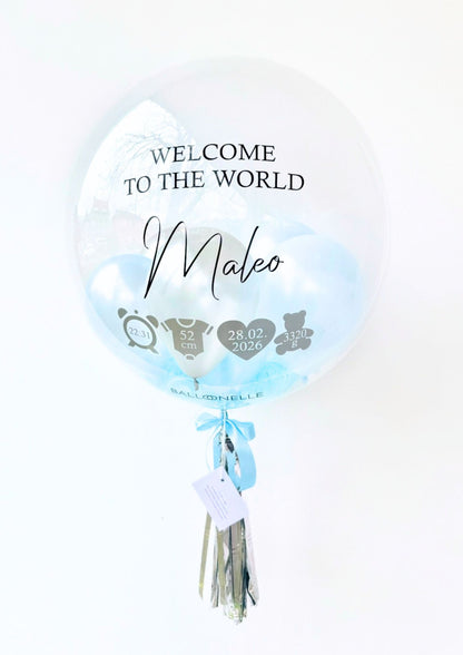 Welcome to the World Baby Boy Designer Ballon