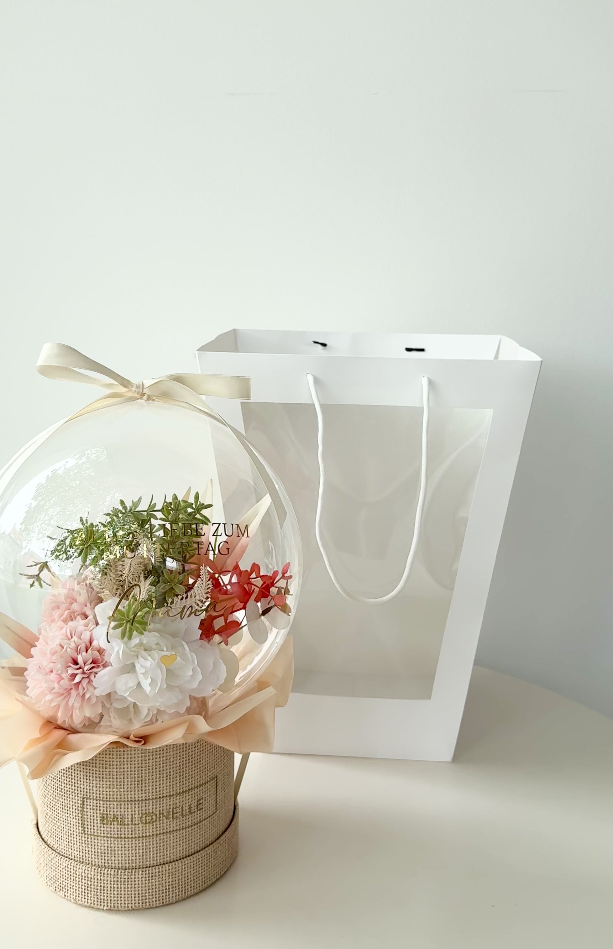 Ballon Flowerbox Vintage Personalisiert