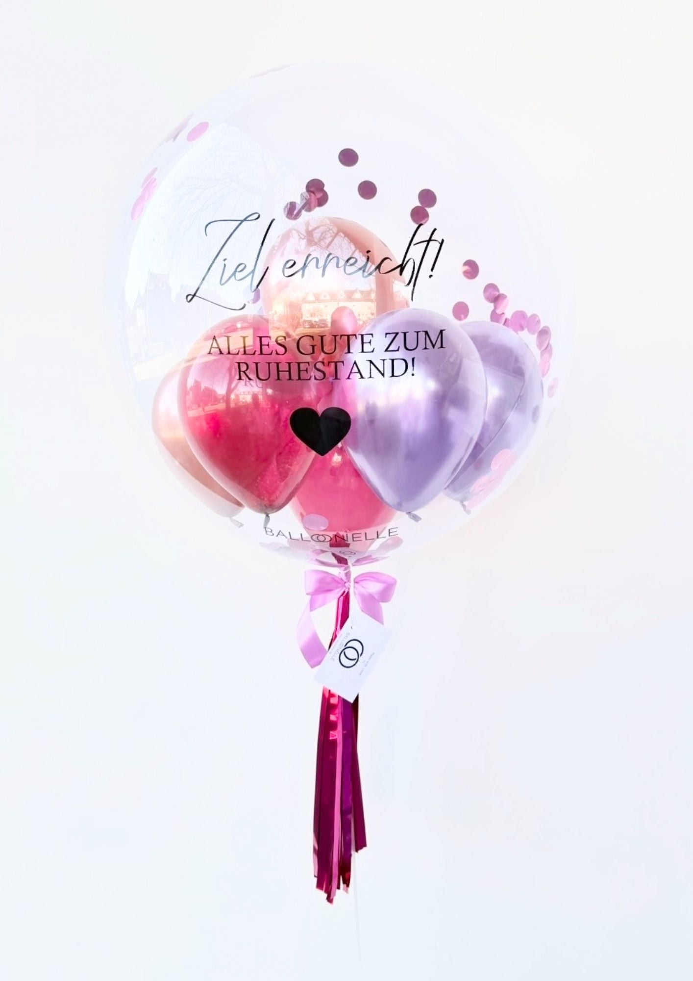 Ziel erreicht-Ruhestand Designer Ballon