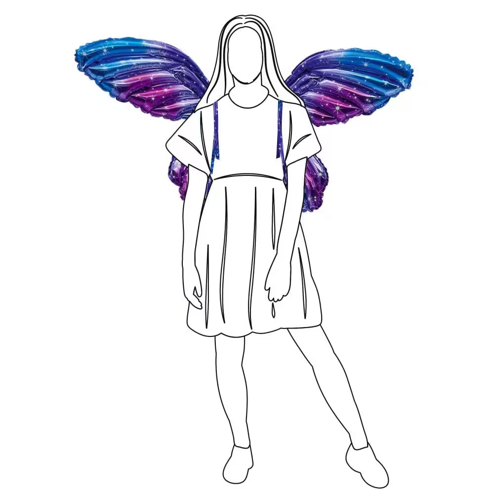 Butterfly Wings Galaxy Morpho Schmetterlingsflügel (ca. 90 cm) für Luftbefüllung