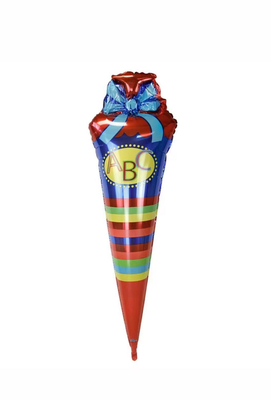 Folienballon Schultüte Blau XXL (ca. 112 cm) heliumgefüllt