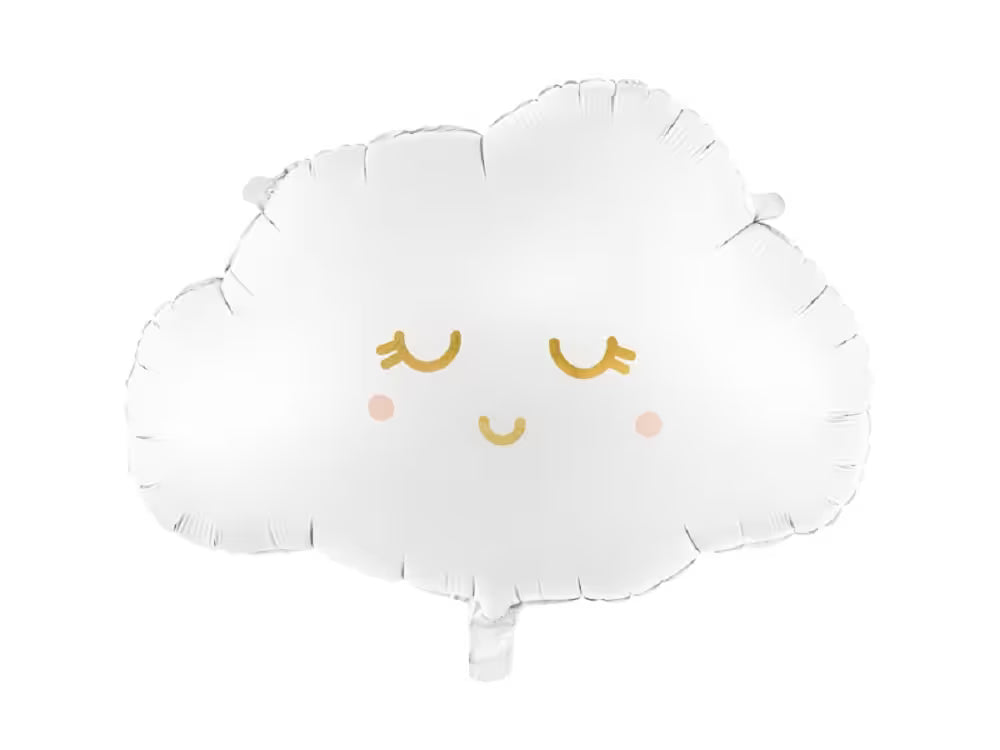 Ballon Set Teddybär Wolke zur Geburt- heliumgefüllt