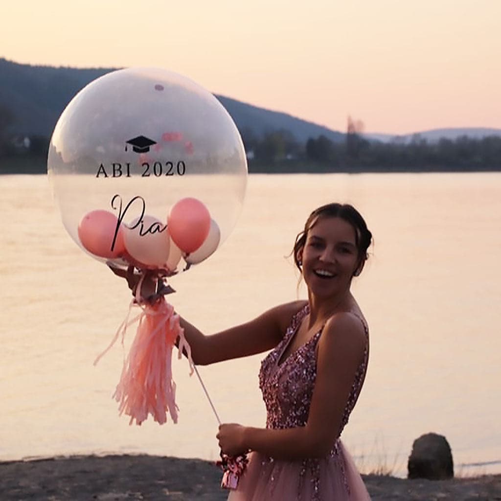 Abitur Geschenk Personalisierter Designer Ballon - BALLOONELLE
