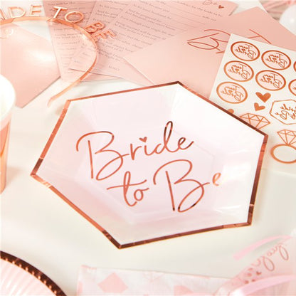 Bride to Be Papieren Borden - 18cm (8 stuks)