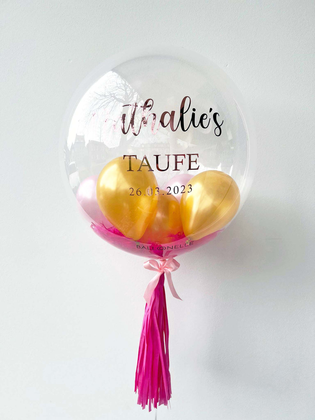 Gouden Confetti Doopgeschenk Designer Ballon