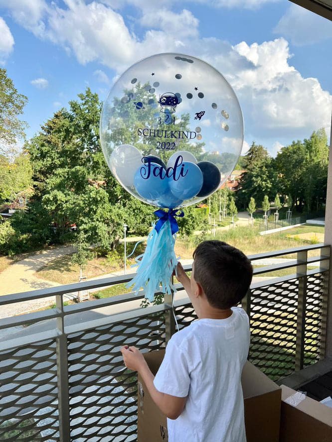 Schulkind Astronaut Designer Ballon - BALLOONELLE