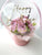 Ballon Flowerbox Personalisiert Rosa