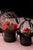 Ballon Flowerbox Personalisiert Valentinstag Schwarz-Rot
