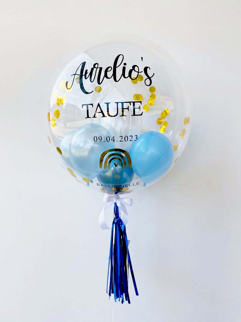 Rainbow Taufgeschenk Designer Ballon
