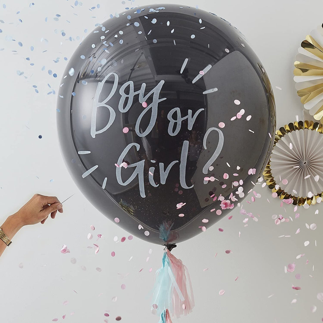 Boy or Girl Pop Up Ballon (heliumgefüllt) Nur zur Abholung! - BALLOONELLE