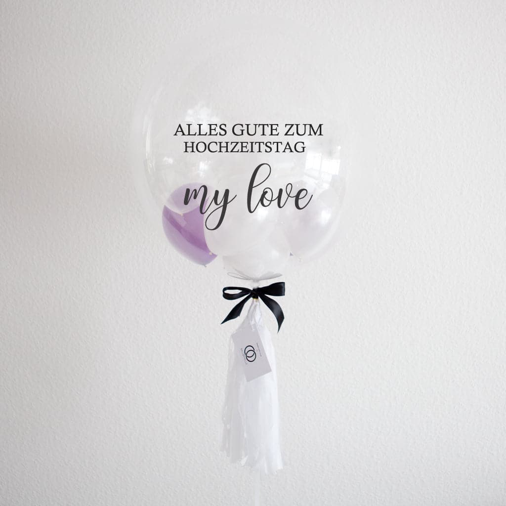 Violet Bloom Designer Ballon - BALLOONELLE