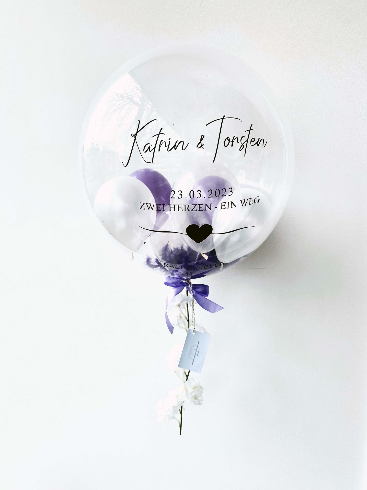Purple Wedding Designer Ballon