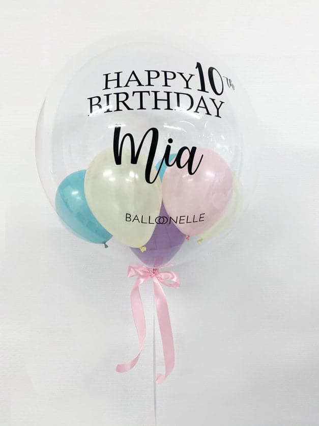 Pastel Birthday Designer Ballon - BALLOONELLE
