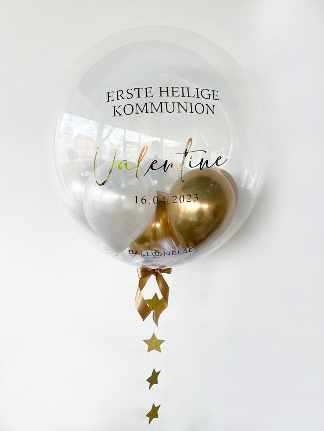 Golden Kommunion Designer Ballon