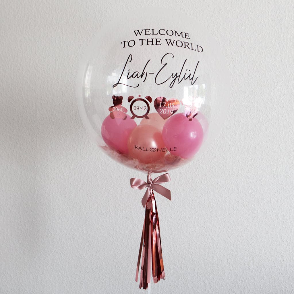 Welcome to the World Baby Designer Ballon - BALLOONELLE