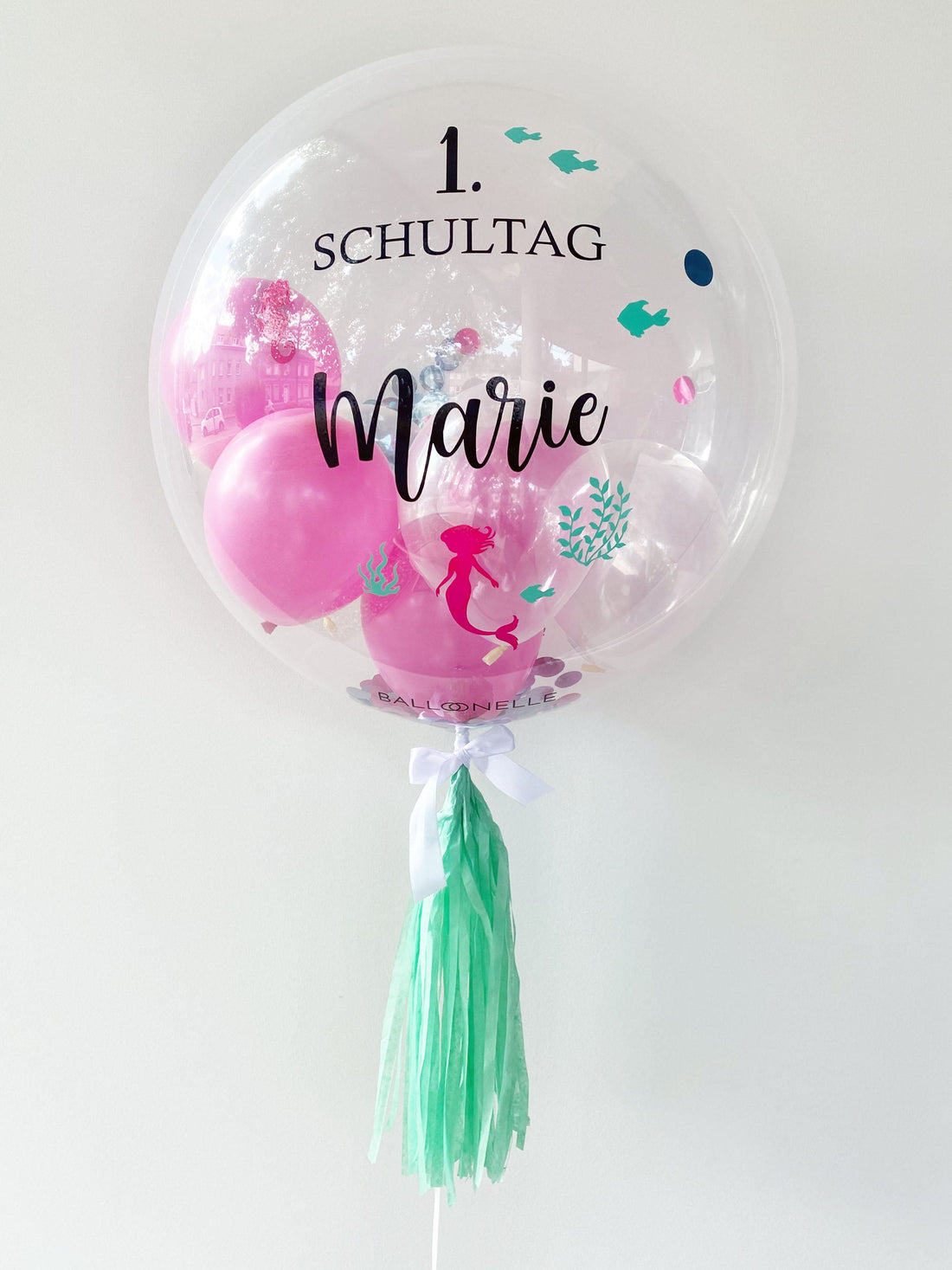 Schulkind Meerjungfrau Designer Ballon - BALLOONELLE
