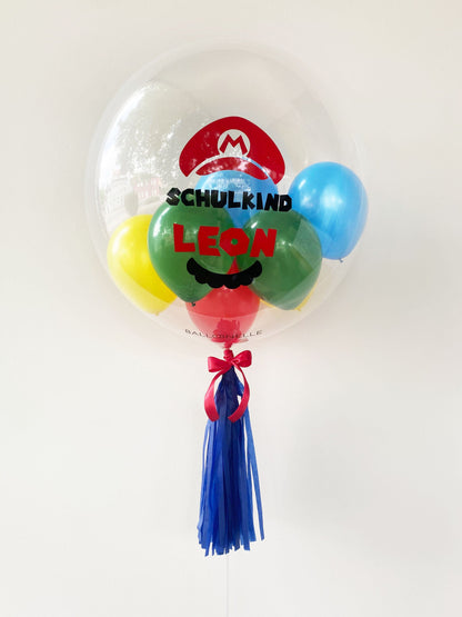 Schulkind Super Mario Designer Ballon - BALLOONELLE