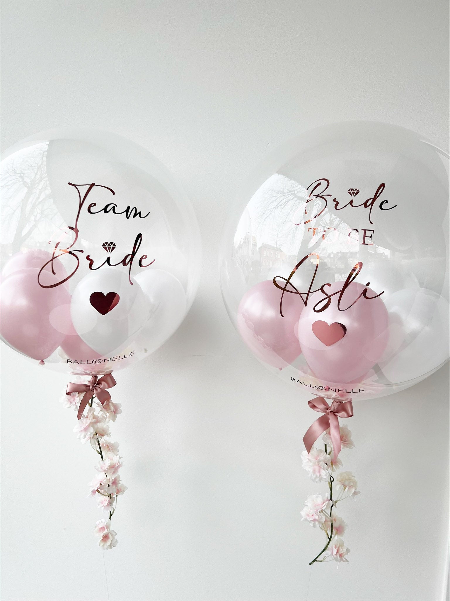 Bride to Be Blossom Designer-ballon (2 stuks)