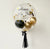 Happy New Year Gold Black Designer Ballon - BALLOONELLE