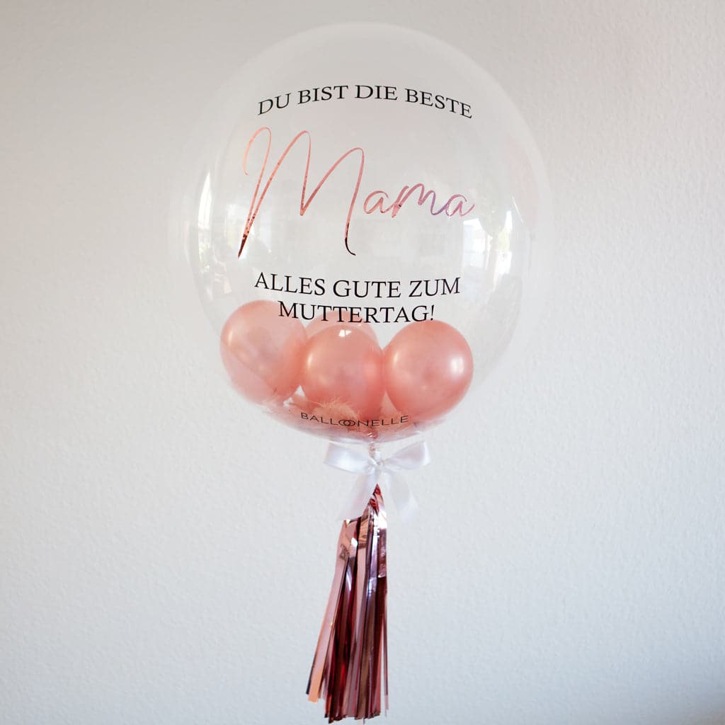 Rose Gold Muttertags Designer Ballon - BALLOONELLE